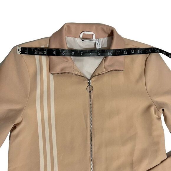 Adidas Jacket Size XSmall Pink Zip-Up Long-Sleeve Lined - Picture 12 of 12
